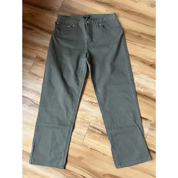 Ralph Lauren Polo Jeans Company Women's Size 12 Jeans Olive Green - Picture 1 of 11